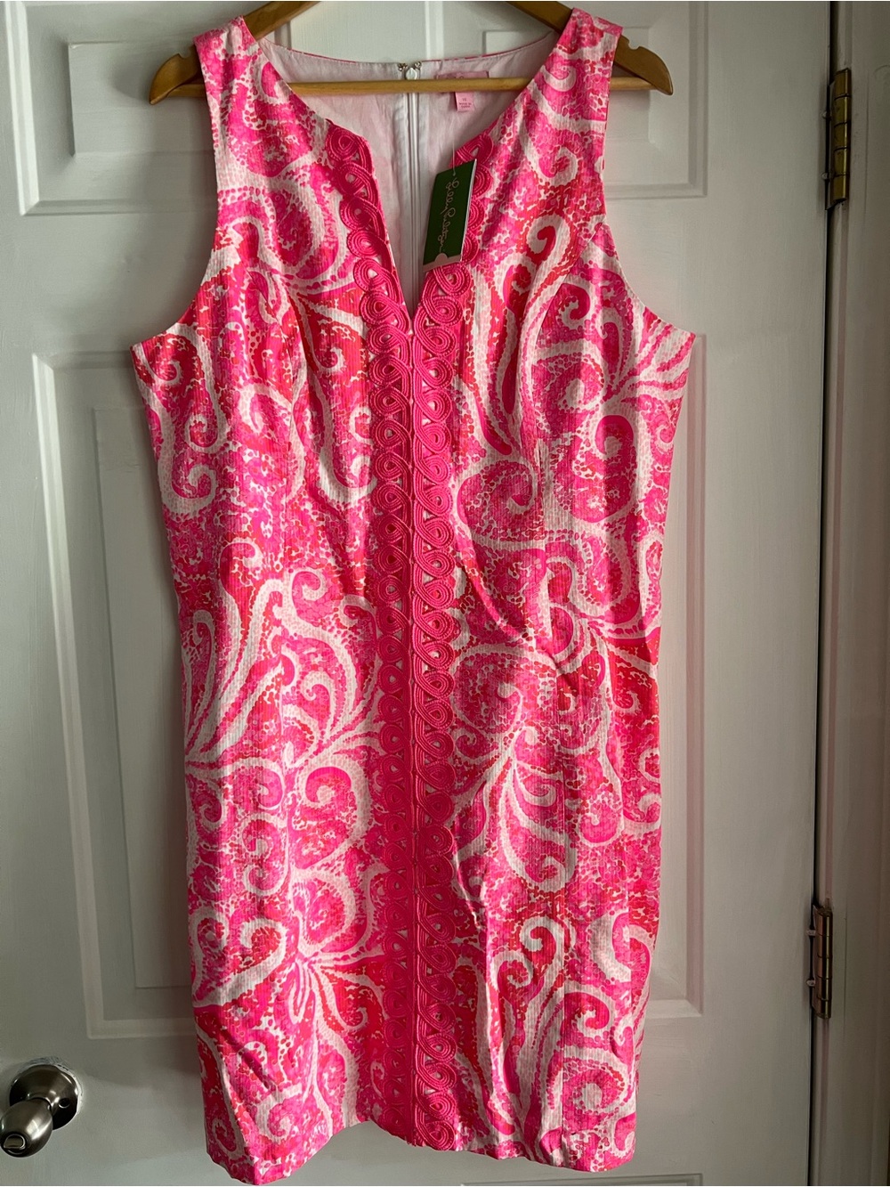 Lilly Pulitzer | (sz 16) “Ryder” Shift Dress in “Pout Pink Paisley”